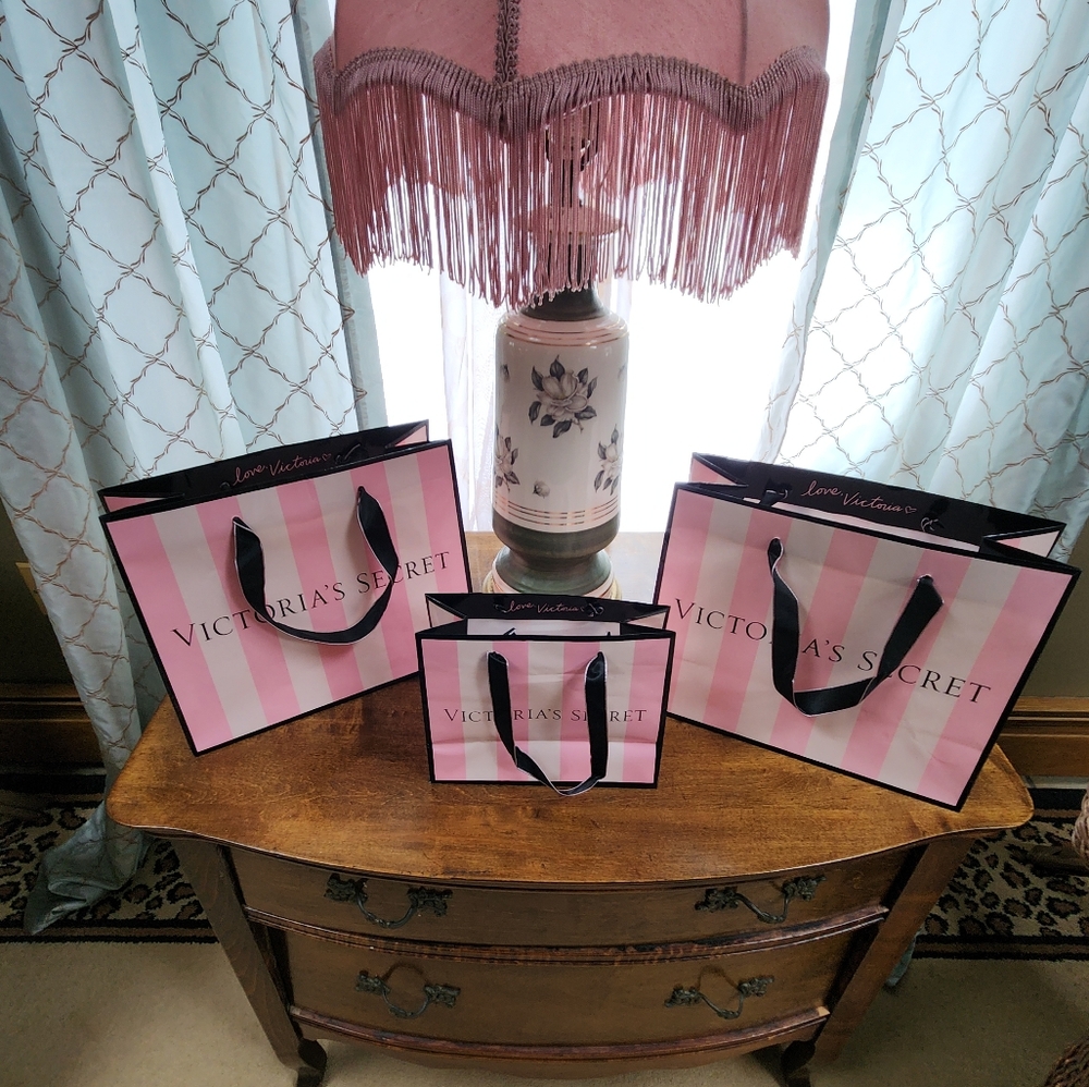 Set of 3 Victoria's Secret Shopping Bags